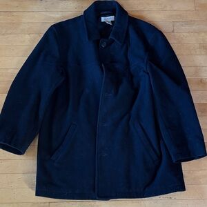 Black J Crew wool blend men’s coat